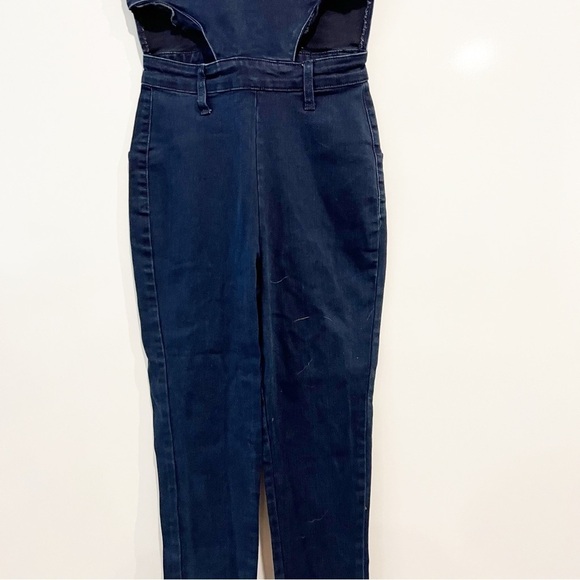 WeWoreWhat Cutout Slit Stretch Denim Jumpsuit - Picture 8 of 16